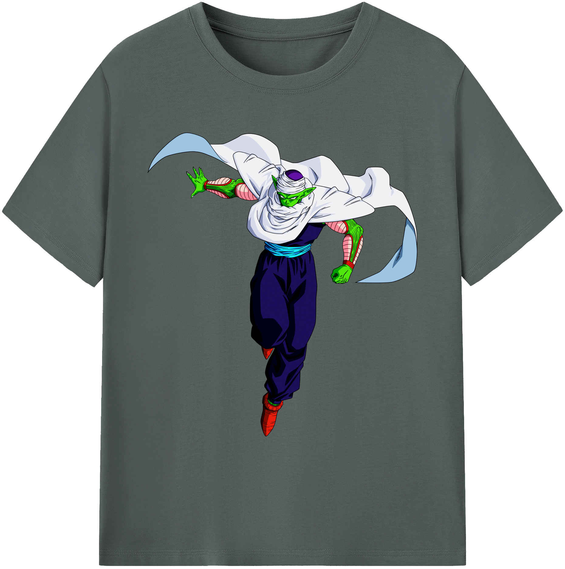 （画像用） ドラゴンボール ピッコロ DRAGON BALL Piccolo 綿100％ メンズ半袖Tシャツ｜肌触りやわらか＆通気性